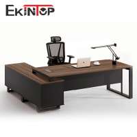 Ekintop antique style office furniture models of wooden mdf european style l shaped office desk