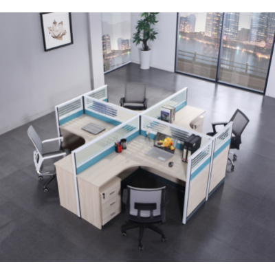 2020 Desk Modern Style Office Cubicle Modern 1/2/3/4/6 People Partition Workstation