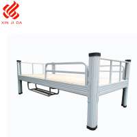 High quality Guangzhou Supplier  Metal Single Bed with Storage Rack