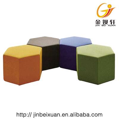 Multicolor living room furniture office chair scoop chair leisure area fabric chair footstool D061