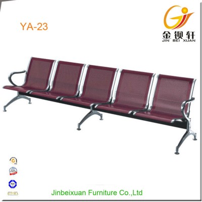 Commercial Furniture maroon color 5-seater used airport seating