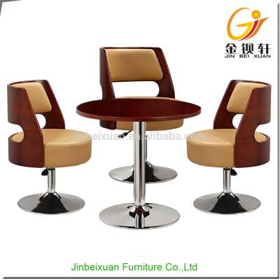 Fast Food Restaurant Table Wooden Bar Tables And Chairs For Sale JA-49