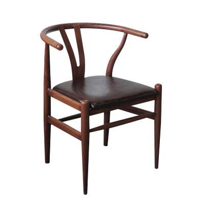 HE520 Iron wood style antique dining room wishbone chair meditation