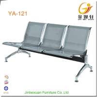 Armless silver grey metal waiting chairs for hospital YA-121