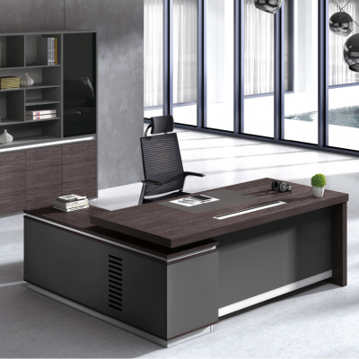 2020 New design healthy working single L-shape high tech executive durable modern table office desk supply 9303