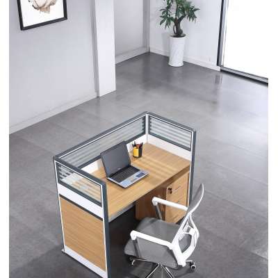 Luxury modern glass partitions cost cheap price workstation 1/2/4/6 for offices