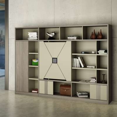 Factory Direct Office Furniture Modern Wooden Display Industrial Bookcase Cabinet GLM-02